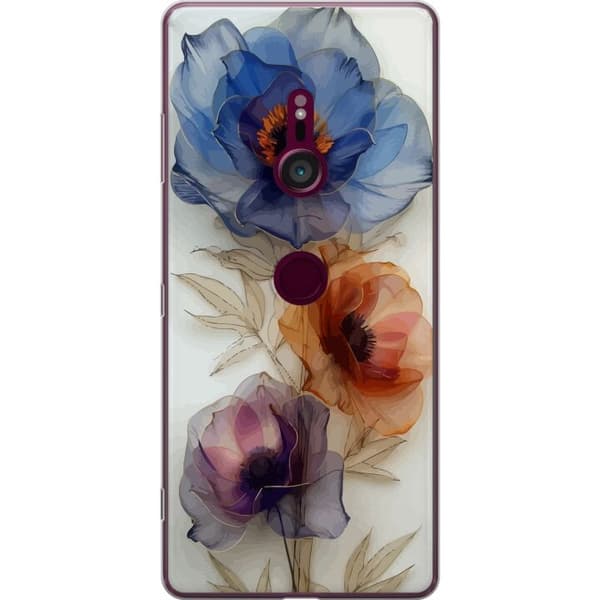 Mobilcover til Sony Xperia XZ3 med Silke blomster