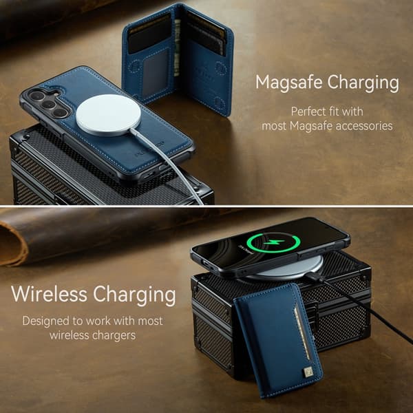 AUTSPACE Mobilskal till Galaxy S24 / S25 Magsafe Detachable - Blå Blå