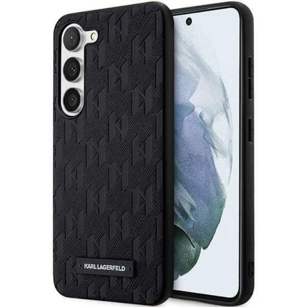 Karl Lagerfeld Galaxy S23 Plus Skal Saffiano Mono Metal Logo - Svart Svart