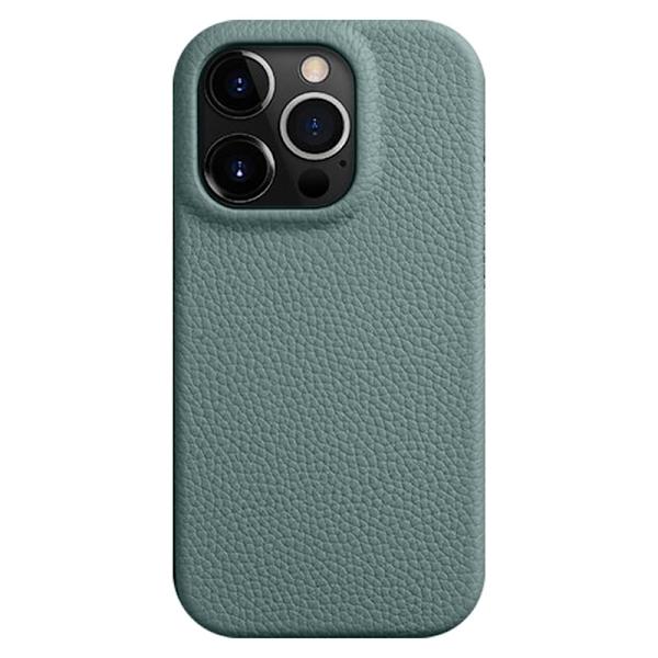 MELKCO Mobilskal till iPhone 15 Pro Max Magnetisk Äkta Läder + PC - Blå