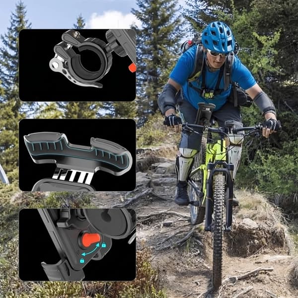 Tech-Protect Mobilhållare för Cykel Universal V7 - Svart Svart
