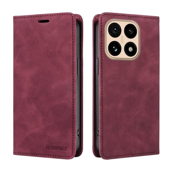 BETOPNICE Xiaomi 15T Plånboksfodral Konstläder - Röd
