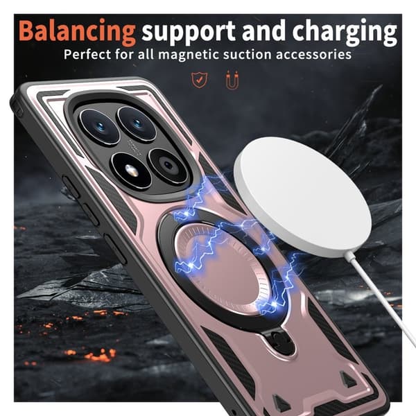 Mobilskal till Xiaomi Redmi Note 14 Pro 5G Plast MagSafe Skydd - Roséguld