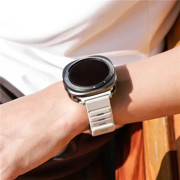 Mobilskal till Galaxy Watch Ultra (47mm) Bumper - Grå/Orange Grå
