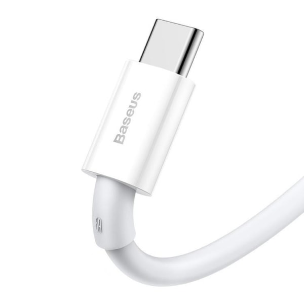 Baseus Superior USB-A til USB-C 66 W Kabel 1 m - Hvid