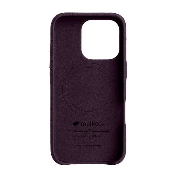 MELKCO Mobilskal till iPhone 16 Pro Max Magnetiskt Äkta Läder Lila