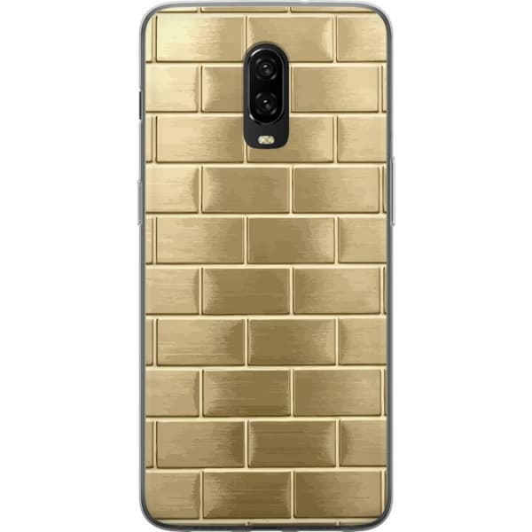 Mobilcover til OnePlus 6T med Gyldne Mursten