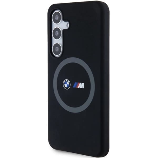 BMW Mobilskal till Galaxy S24 Plus Magsafe M Silikon Printed Ring - Svart Svart