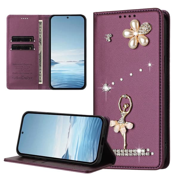 Plånboksfodral för Samsung Galaxy S26 Konstläder RFID - Lila