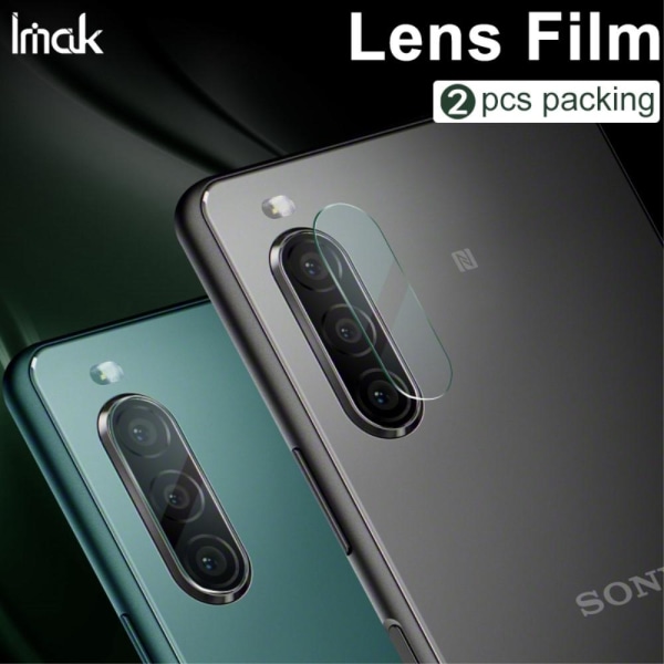 IMAK 2PCS HD Härdat glas Kameralinsskydd Sony Xperia 10 II