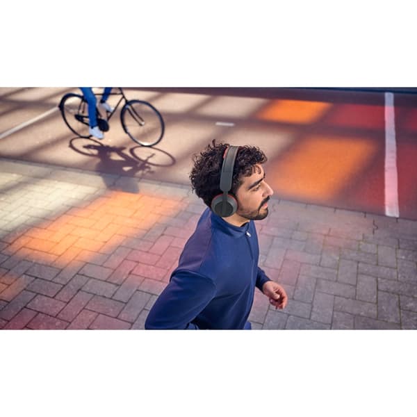 PHILIPS Over-Ear Hovedtelefoner Sport Solcelle IP55 - Sort/Rød Svart