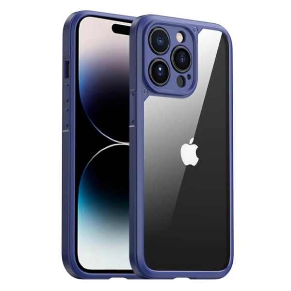 iPaky iPhone 14 Pro Max Mobilcover Anti Fingerprint - Mørkeblå