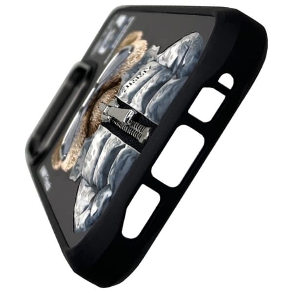 Nimmy Telefontaske til iPhone 16 Pro Max Cool & Cute 2.0 Dog - Sort Black