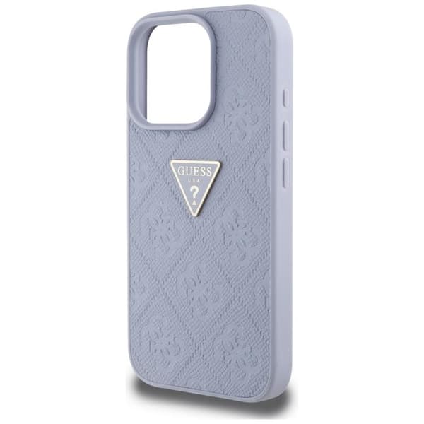 Guess Mobilskal till iPhone 16 Pro Max Hot Stamp 4G Triangle Logo - Lila Lila