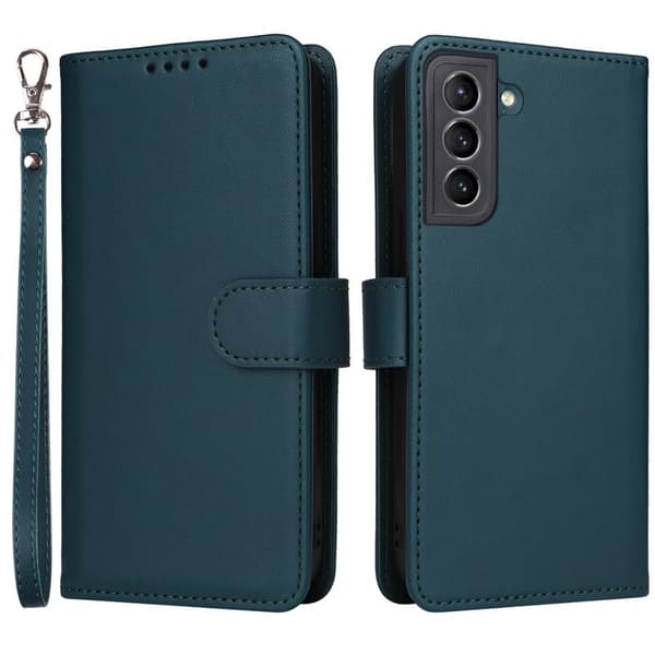 BETOPNICE 005 för Samsung Galaxy S21 Plånboksfodral Konstläder - Blå
