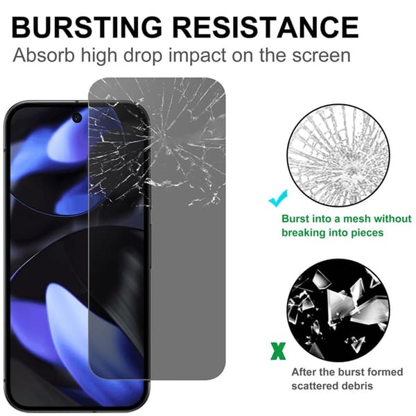 Google Pixel 10/10 Pro Härdat Glas Skärmskydd Arc Edge - Svart Transparent