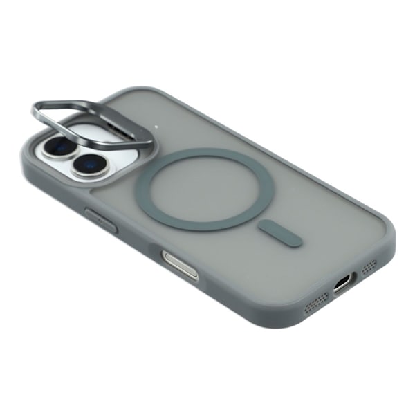Mobilskal till iPhone 17 MagSafe Lins Kickstand - Titangrå Grå