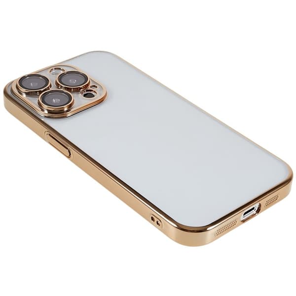 X-LEVEL Mobilskal till iPhone 13 Pro TPU+PC Guld med Kameralinsskydd