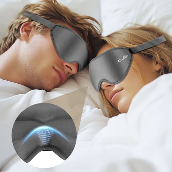 Tech-Protect Eyeshade Søvnmaske - Grå Grå