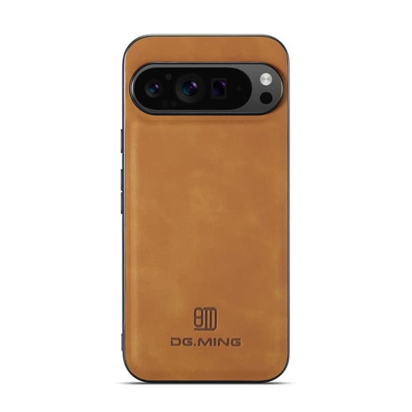 DG.MING Mobilskal till Google Pixel 10 Pro XL PU Läder Hybrid - Brun