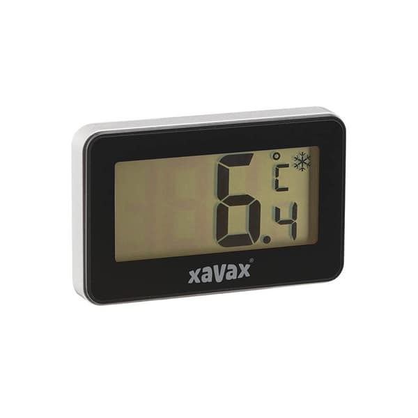 XAVAX Termometer Digital för Kylskåp Frys Svart