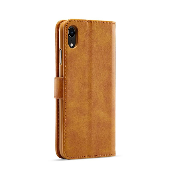 LC.IMEEKE iPhone XR Plånboksfodral i Konstläder - Brun