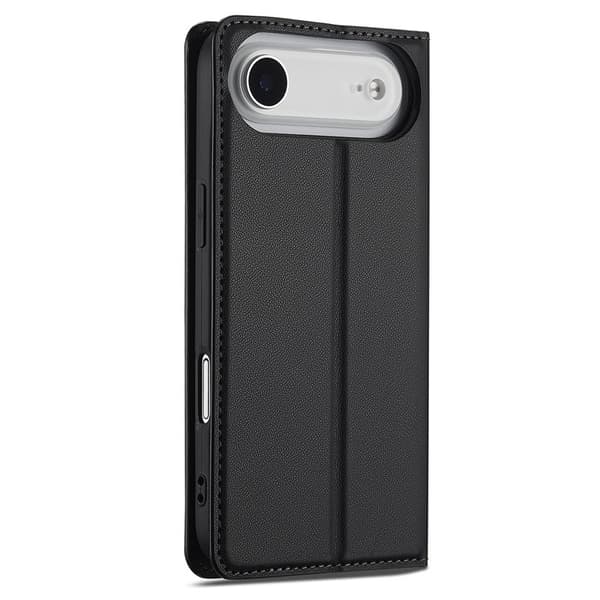 LC.IMEEKE L1 Series iPhone Air Plånboksfodral Konstläder - Svart Svart