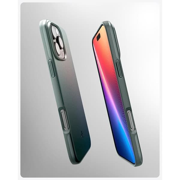 Spigen telefontaske til iPhone 16 Pro Max MagSafe Thin Fit - Grøn Grön