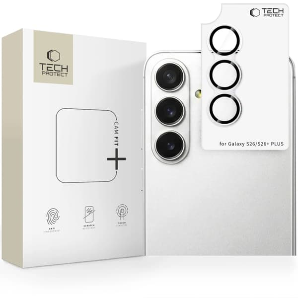 Tech-Protect Kameraskydd Härdat Glas För Galaxy S26/S26 Plus - Clear Transparent