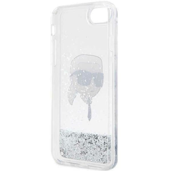 Karl Lagerfeld iPhone 7/8/SE (2020/2022) Skal Liquid Glitter Hea