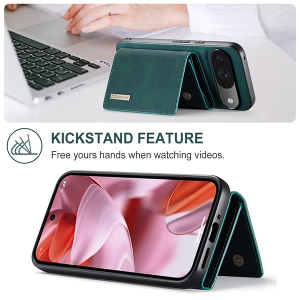 DG.MING M1 Series Mobilskal till Google Pixel 9 Pro Kickstand Grön