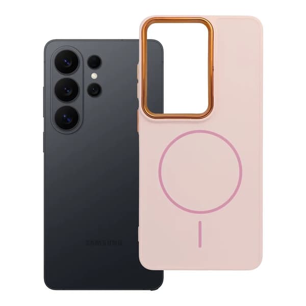 Mobilskal För Galaxy S26 Ultra Magsafe Frame - Powder Rosa Rosa