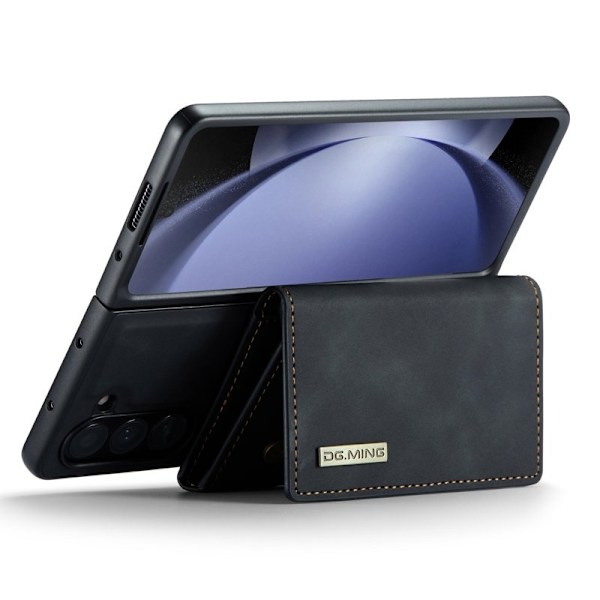 DG.MING Magnetiskt Avtagbart Plånboksfodral Samsung Galaxy Z Fold5 Svart