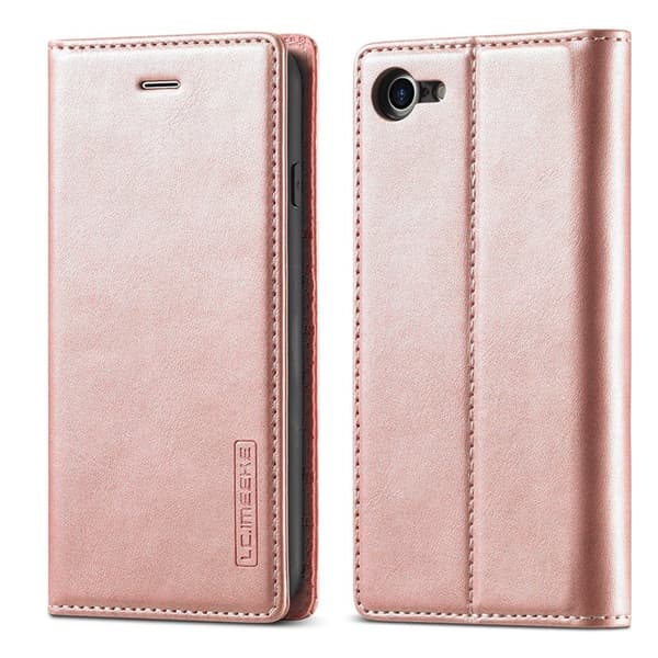 LC.IMEEKE Mobilskal till iPhone 7/8/SE (2020)/SE (2022) KonstLäder - Roséguld