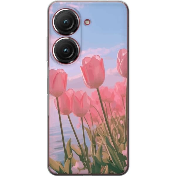 Mobilskal till Asus Zenfone 9 med Rosa Tulpaner