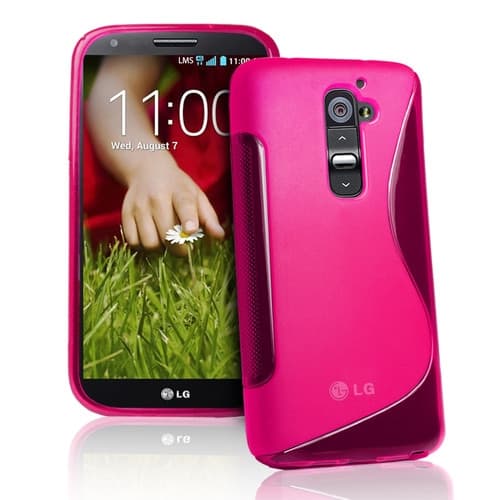 FlexiCase Skal till LG G2  (Magenta) Rosa
