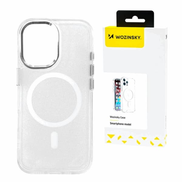 Wozinsky Mobilskal till Galaxy S25 Magsafe Glitter - Clear Transparent