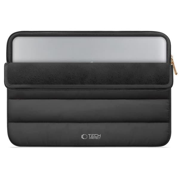 Tech-Protect Computertaske 15"-16" Fluffy - Sort Svart