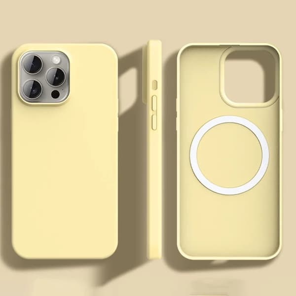 Mobilskal till iPhone 15 Pro MagSafe Ultra Thin Silikon Grön