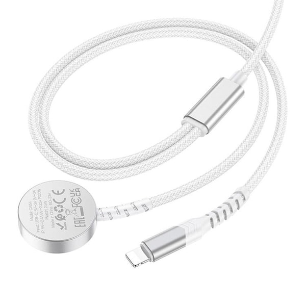 Hoco 2-in-1 Trådlös laddare Apple Watch - Vit