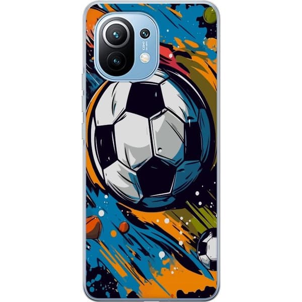 Telefontaske til Xiaomi Mi 11 med fodbolde