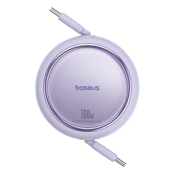 Baseus Retractable Free2Draw Mini USB-C - USB-C 100W 1m - Lila