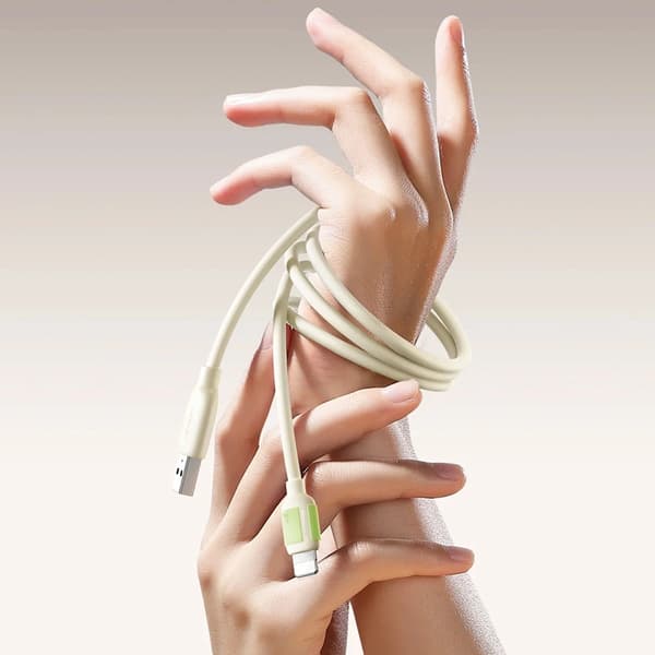 Joyroom USB-A Till Lightning Kabel 3A 1.2m - Beige Beige