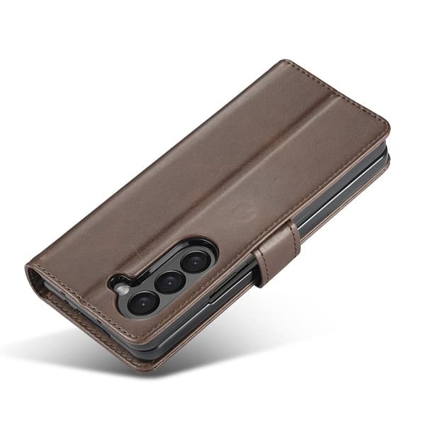 LC.IMEEKE Samsung Galaxy Z Fold6 Plånboksfodral Konstläder - Brun