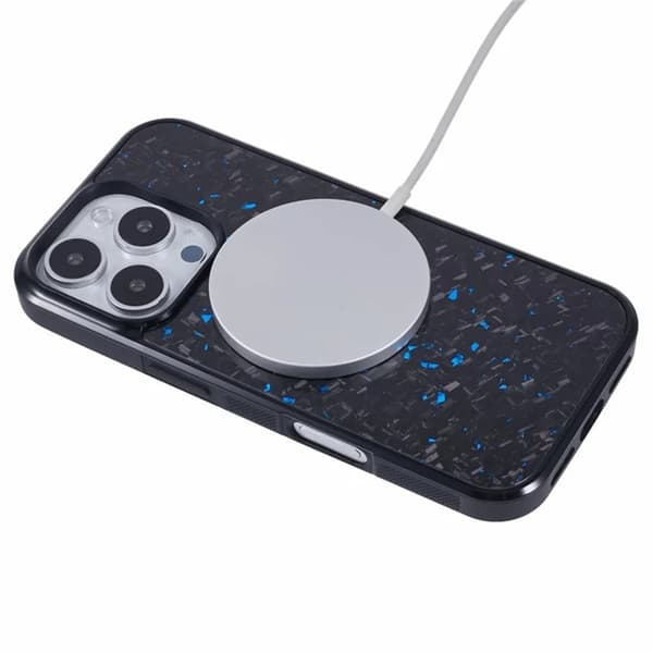 Mobilskal till iPhone 16 Pro Max Aramid Fiber Forged - Blå Blå