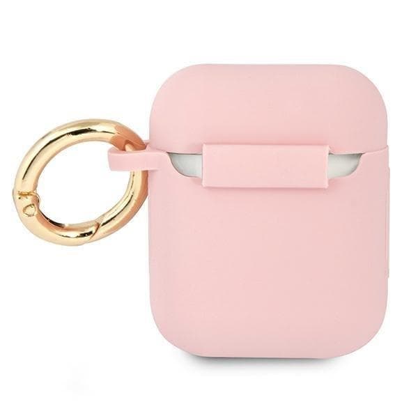 Guess Silicone Vintage Script Skal AirPods - Rosa Rosa