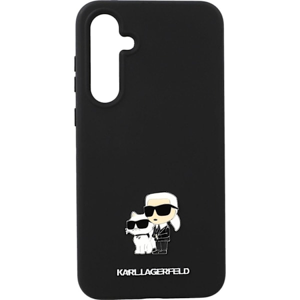 Karl Lagerfeld Galaxy A35 Mobilskal Silikon Karl & Choupette Svart