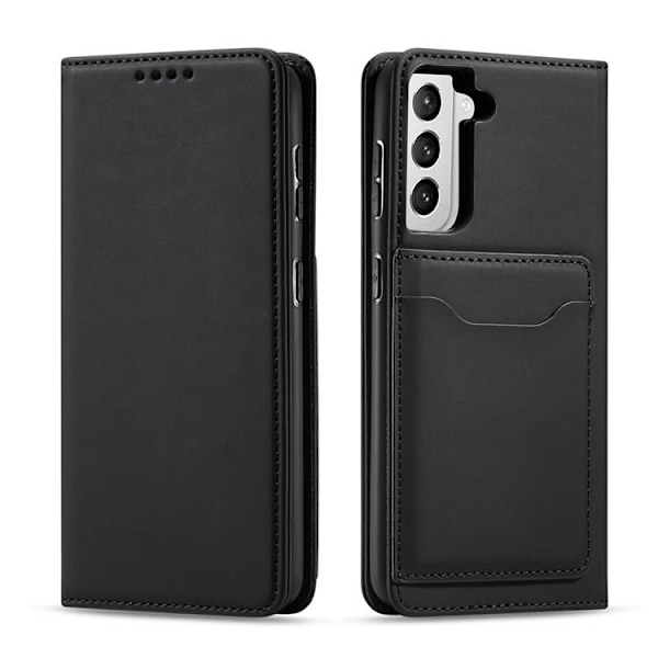 Galaxy S22 Plus Plånboksfodral Magnet Stand - Svart Svart