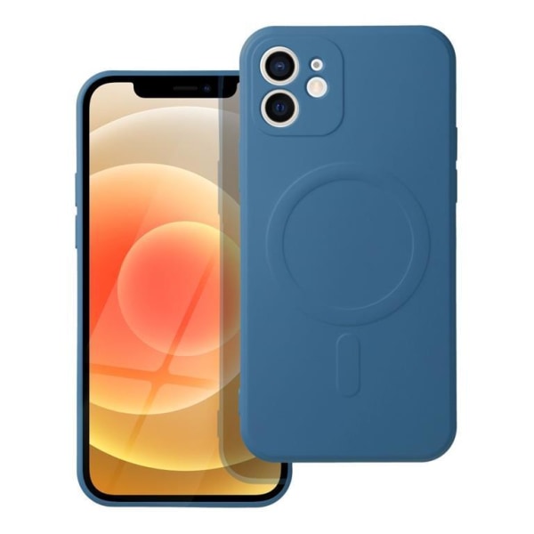 iPhone 12 Mini Magsafe -suojus silikoni - sininen