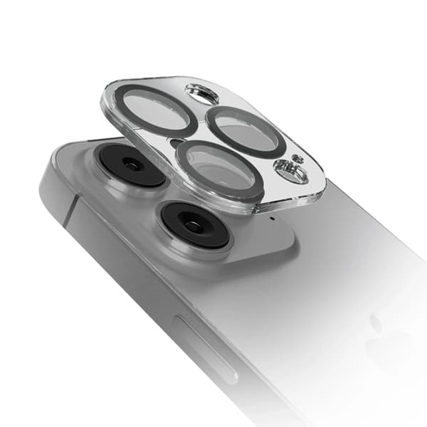 SBS iPhone 16 Pro Max/16 Pro kameralinsedæksel hærdet glas Svart